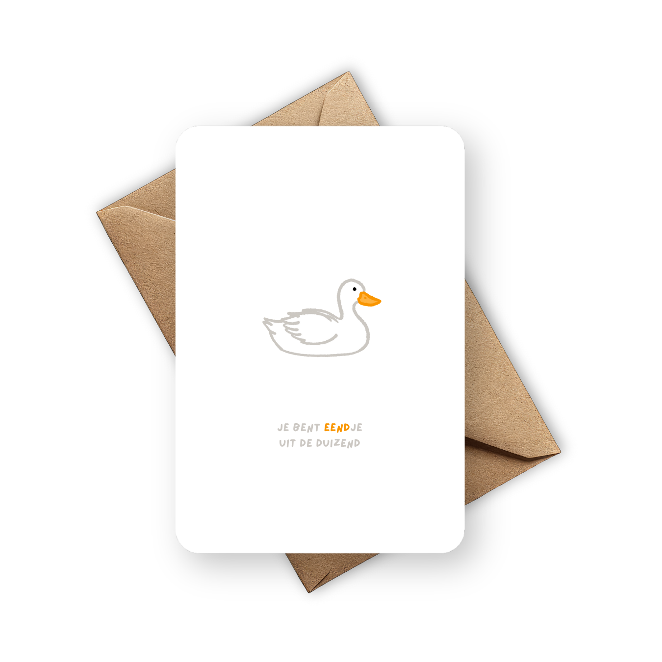 Wenskaart - Eend
