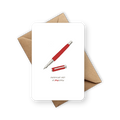 Wenskaart - Pen
